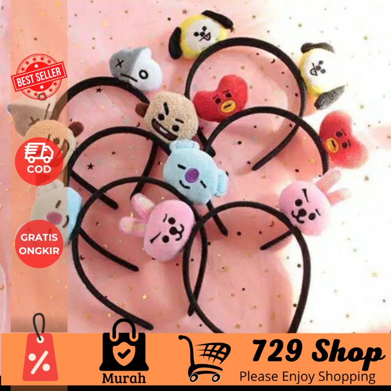 Bando BTS Korea Impor Best Seller isi 1 dan 2 Boneka