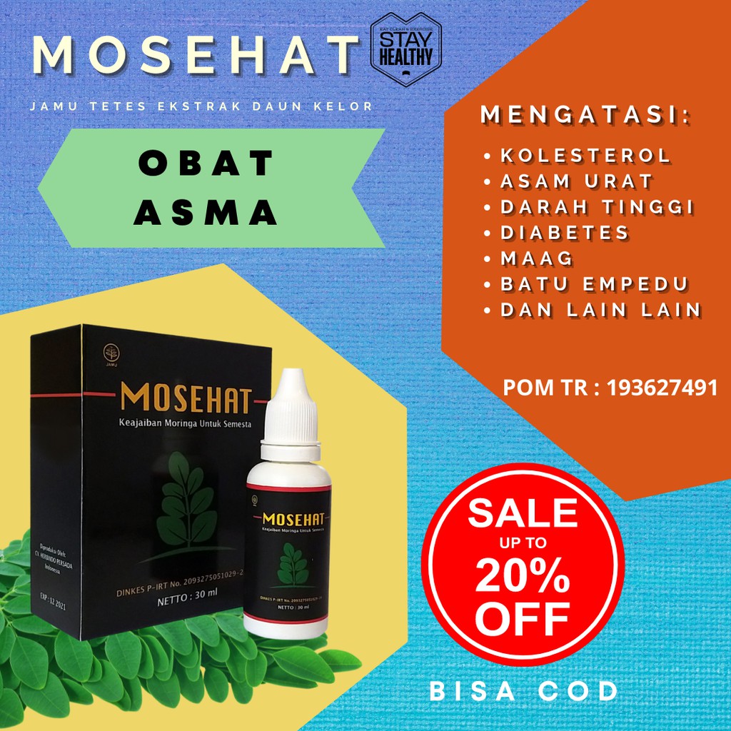 Mosehat Obat Asma Herbal Halal BPOM