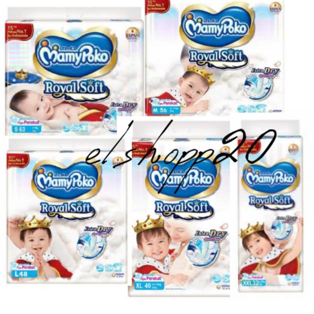 Mamypoko Perekat Extra Soft S60/M56/L48/XL40/XXL32 / elshopp20