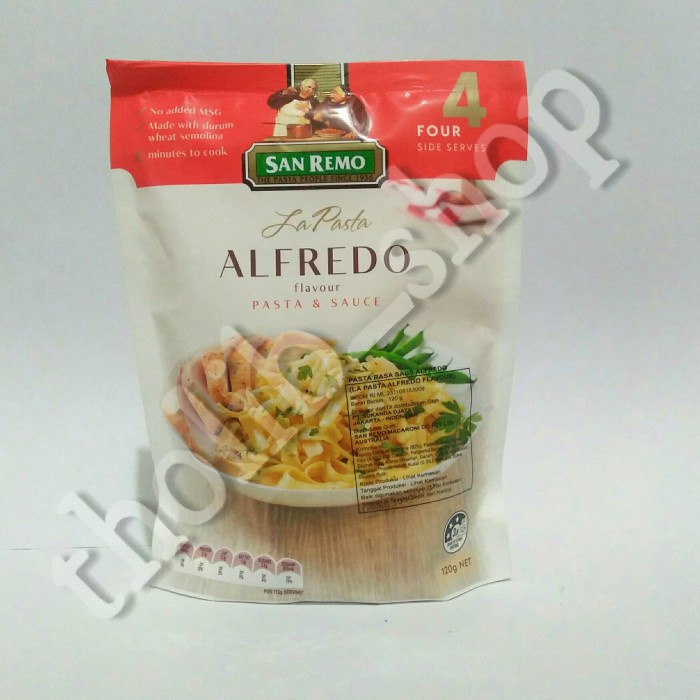 

San remo la pasta alfredo flavour pasta & sauce 120 gram