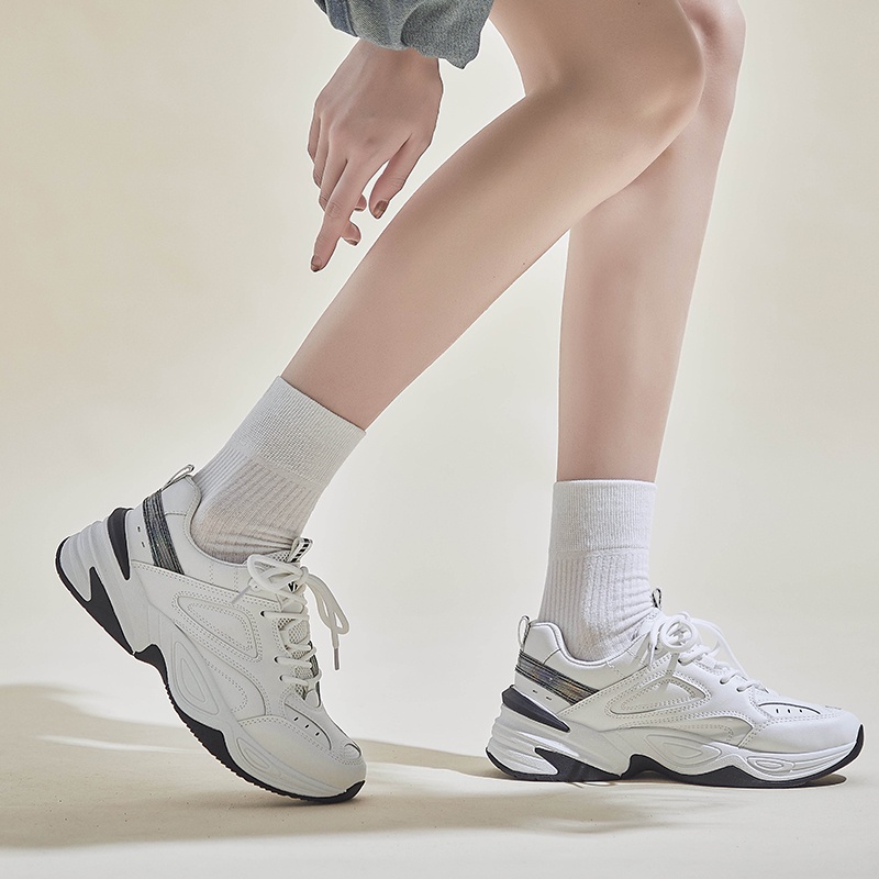 DENDEN.ID Sepatu Sneaker Putih Wanita Sepatu Casual Fashion Korea Olahraga Import