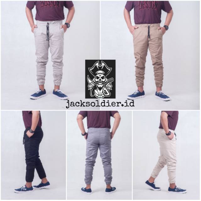 Celana Jogger Pants Polos Pria Wanita Training Olahraga Mma Gym