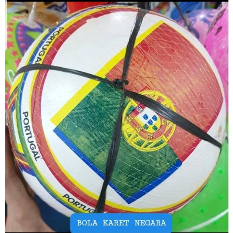 mainan bola karet gambar lambang negara