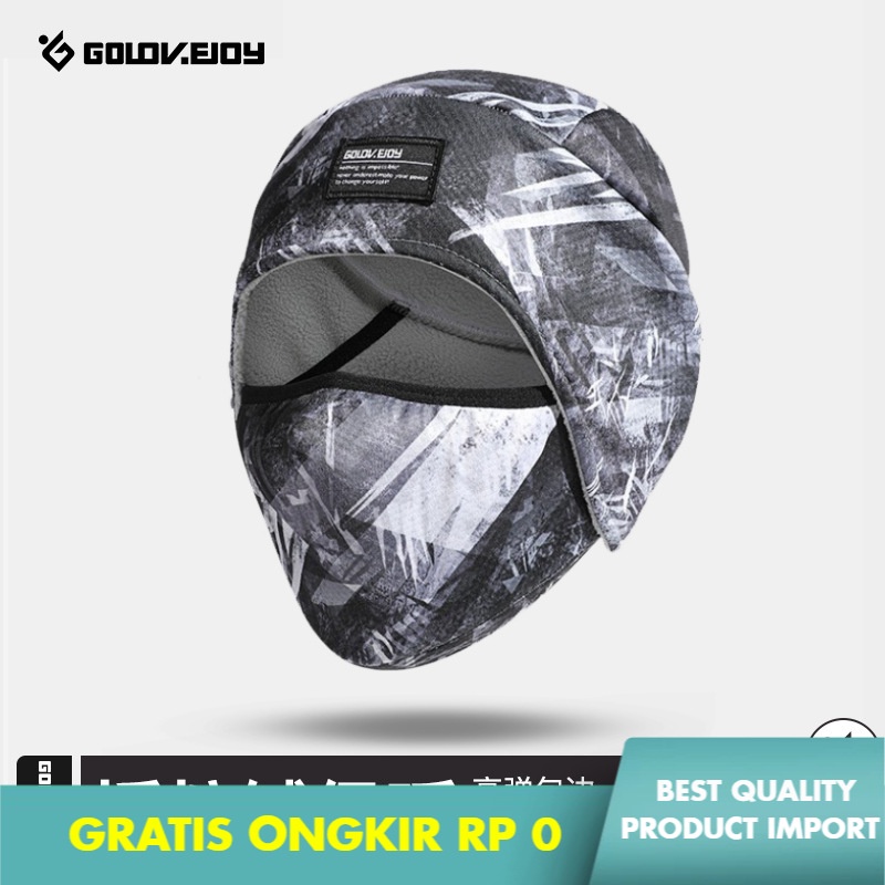Masker Buff Olahraga Naik Termal Tutup Kepala Pria  Wanita Bulu Berlapis Tebal Oli  Masker Angin  De
