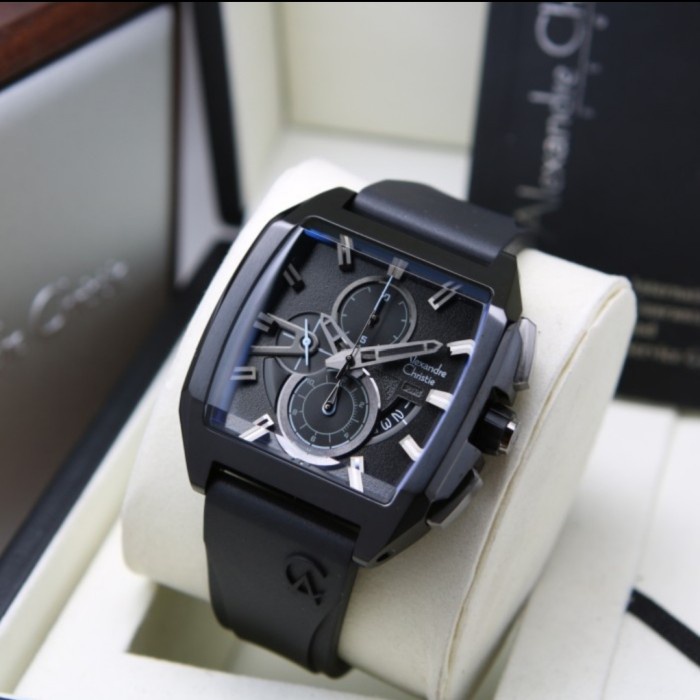 Budhi7laris - ALEXANDRE CHRISTIE AC 6617 FULL BLACK AC6617 PRIA ORIGINAL,,RUBBER