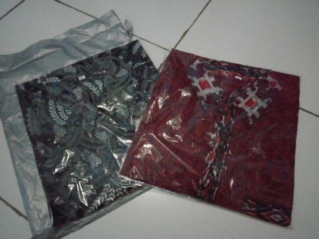 Bswart Batik Hrb026 Kenongo Hem Pendek Padi Pekalongan M L Xl Batik Pria Murah Modern Grosir Ecer