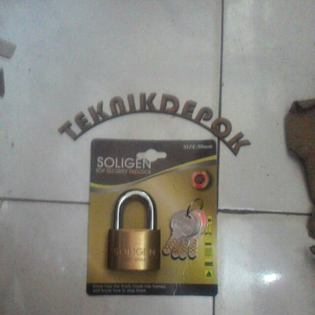 gembok 50 mm komkey pendek gembok rumah gembok pagar brass padlock soligen