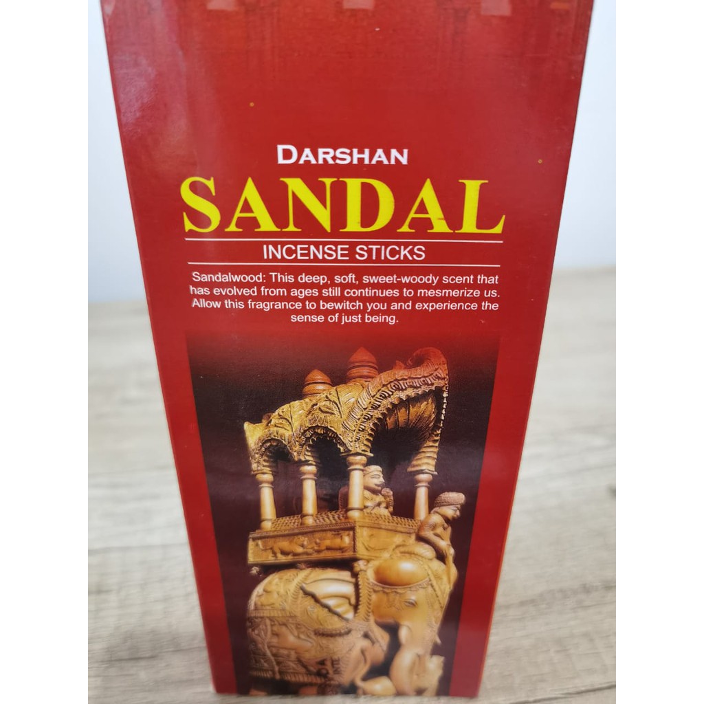 Dupa Sandal Cendana Hexa Handmade isi 20 batang By Darshan India