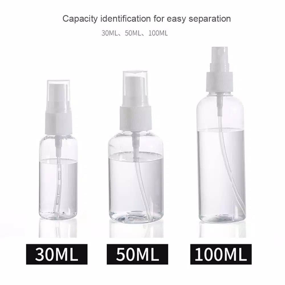 bs5 Botol Spray 1kg=100pcs 50/100ml Kwalitas Impor / Wadah Hand Sanitizer Botol Parfum