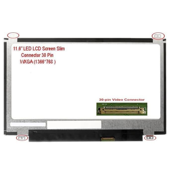 Led Lcd Laptop Asus 11.6 Slim 30Pin Kuping Atas/Bawah