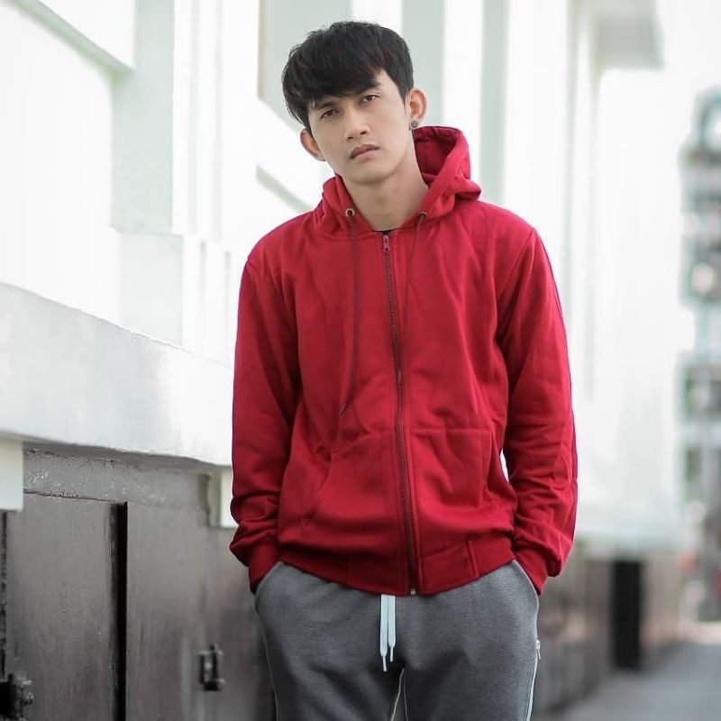 OVERSIZE ZIPPER HOODIE-ZIPPER HOODIE JAKET XL XXL XXXL JUMBO BIG SIZE BAHAN FLEECE KOREAN STYLE