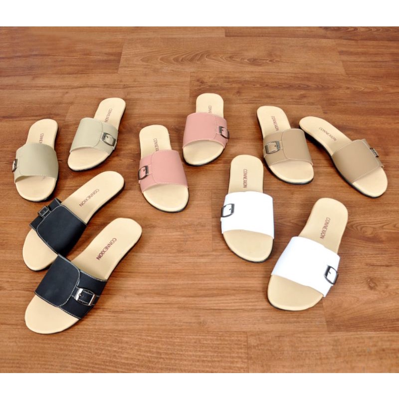 7.7 BIG SALE !! Sandal wanita terbaru/sandal slop conexion variasi/sandal wedgest wanita