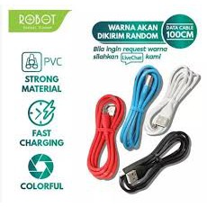 Kabel Data Fast Charging Robot RBM100 For Android Micro