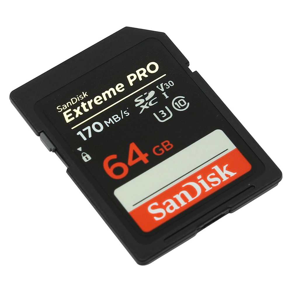 IDN TECH - SanDisk Extreme Pro SDXC Card UHS-I U3 V30 Class 10 (170MB/s) -SDSDXXY