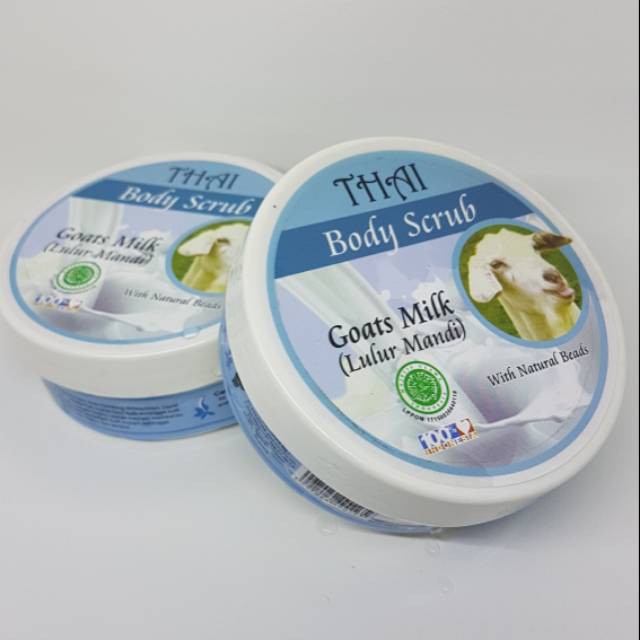 THAI BODY SCRUB GOATS MILK LULUR MANDI SUSU KAMBING PEMUTIH TUBUH