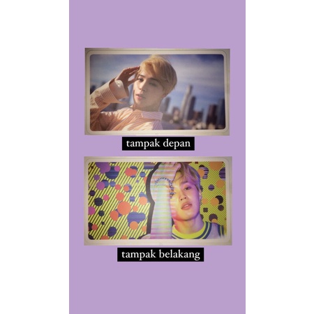 PC Jimin Dicon 2018, Postcard Jimin Dicon 2018, Postcard Jimin Winter Package 2021