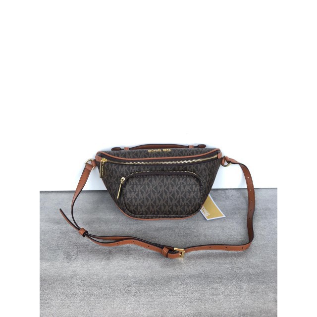 TAS WANITA MK ERIN MEDIUM LOGO CROSSBODY WAIST PACK