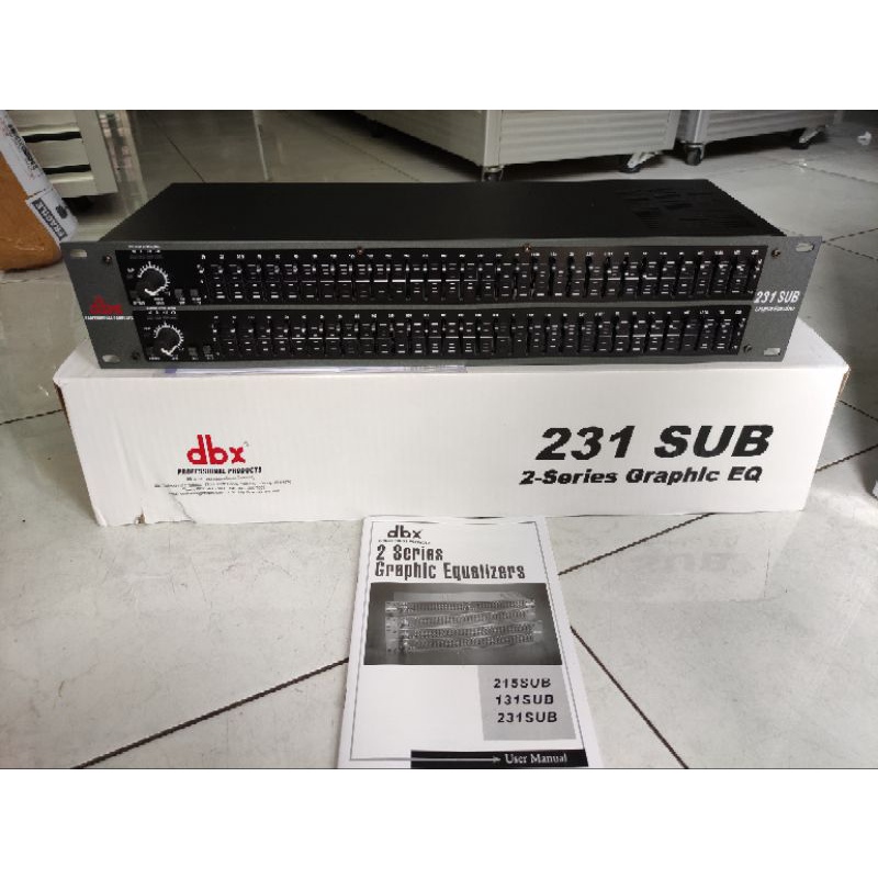 Equalizer DBX231SUB DBX 231SUB DBX 231 SUB Grade A 2 x 31 Channel Dual Channel Equalizer DBX Graphic