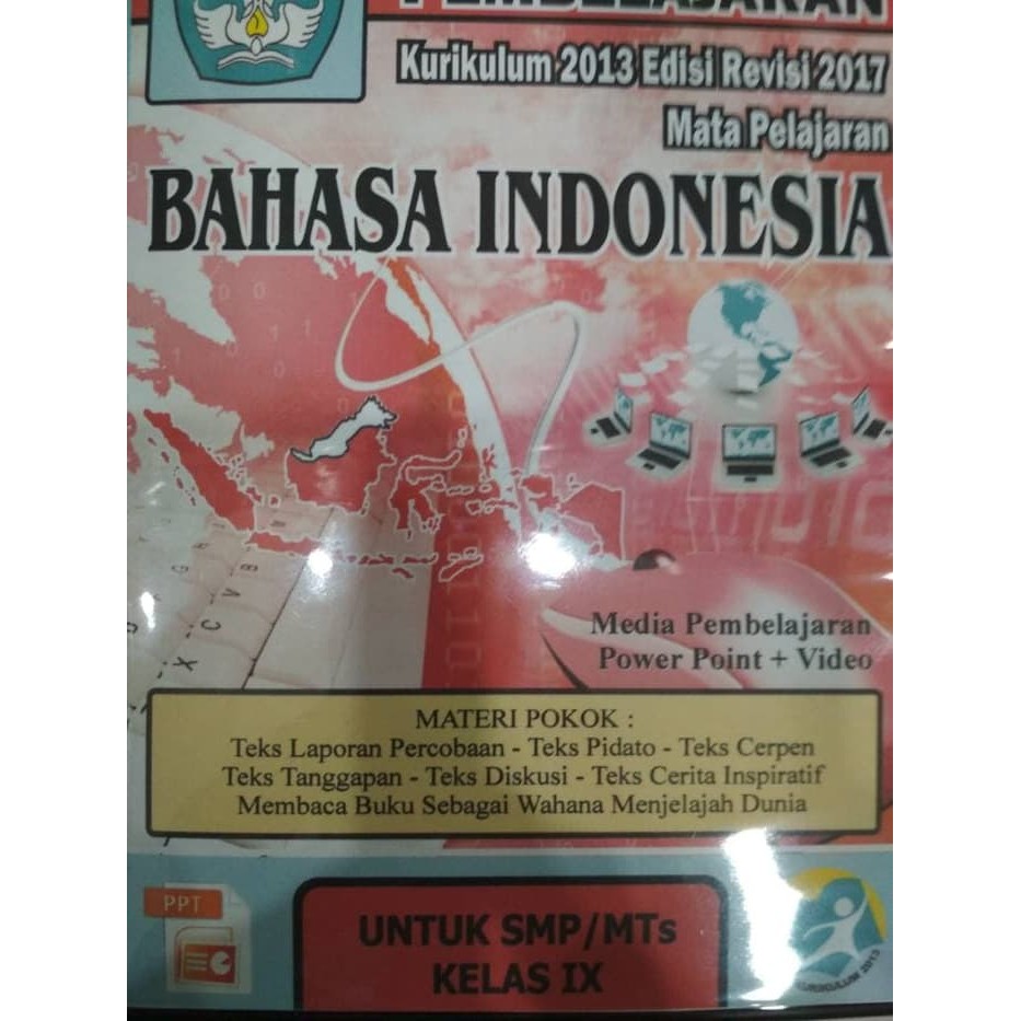 NEW CD Bahan Ajar PPT Bahasa Indonesia SMP Kelas 9 K13 Revisi terbaru