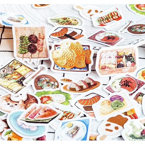 Label Stickers - Three Meals A Day (46pcs)