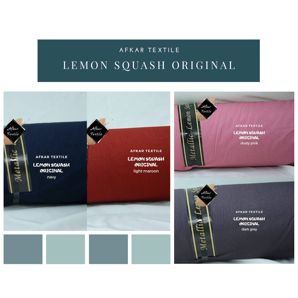 KAIN LEMON SQUASH - Original Import / Bridesmaid / Kain Aroma Wangi Lemon / Tidak Jual KW