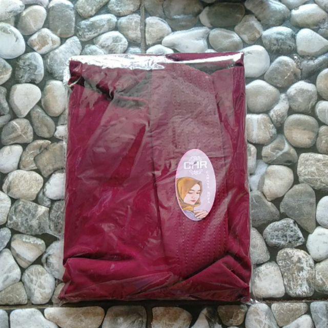 KERUDUNG BERGO SEMI CHR ORIGINAL TERLARIS-Maroon