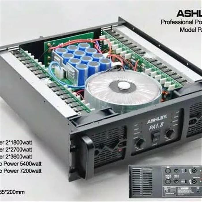 Amplifier / Power Amplifier Ashley Pa 1.8 2 X 1800Woriginal Ashley Garansi Resmi