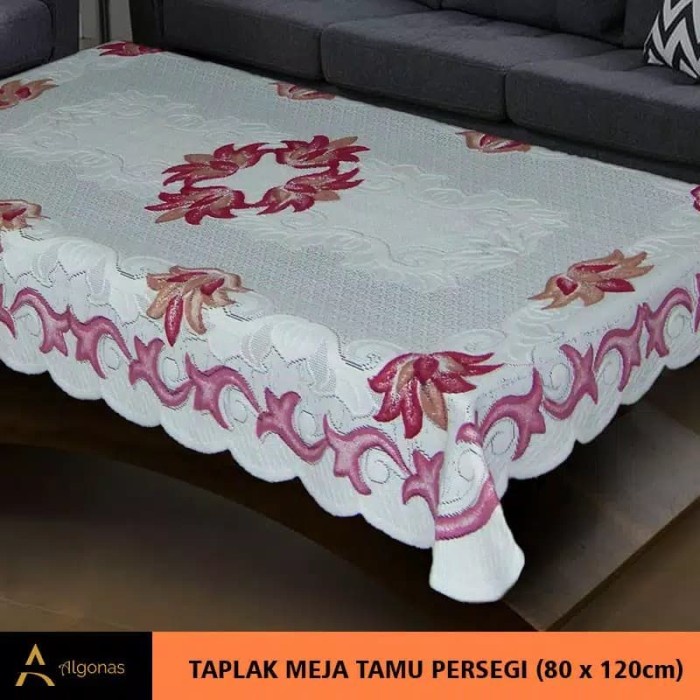 Taplak Meja - Taplak Meja Tamu Persegi Panjang Polyster Cantik