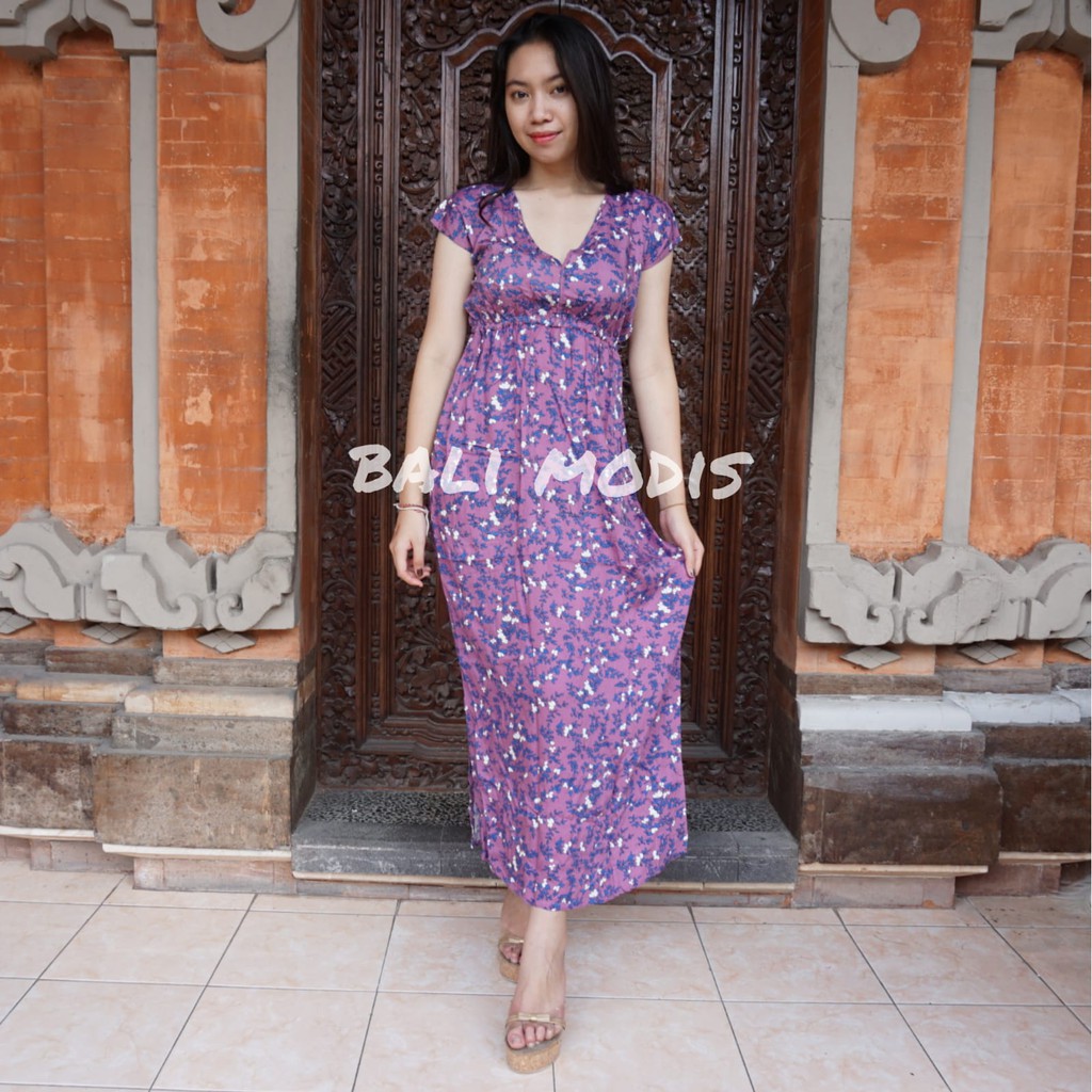 DASTER MANOHARA PANJANG MOTIF BUNGA RANTING DRESS BALI