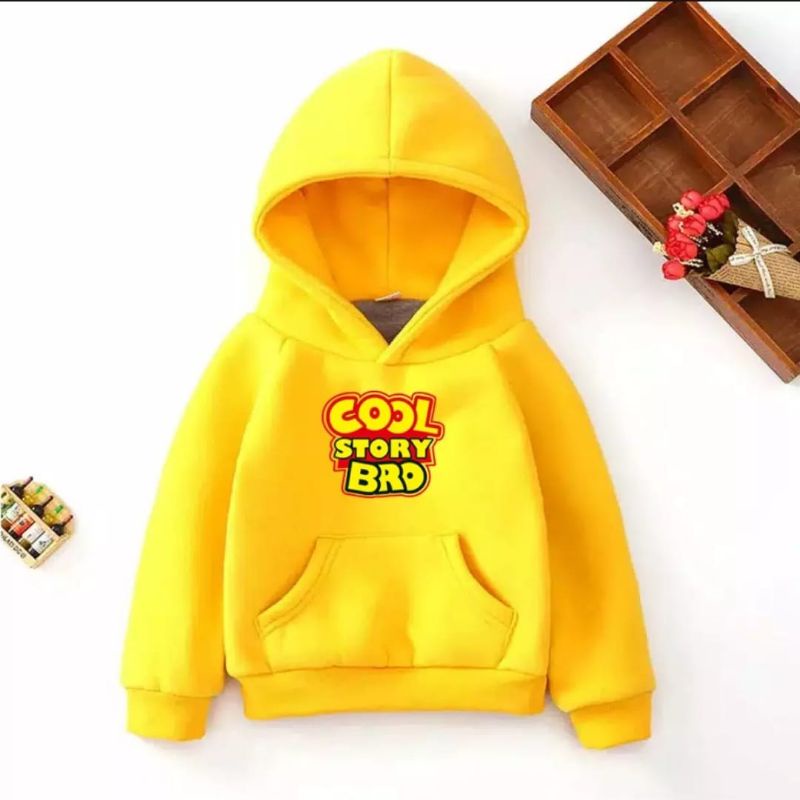 HOODIE ANAK COOL STORY BRO//SWEATER HOODIE ANAK UNISEX FLEECE TEBAL TERBARU'