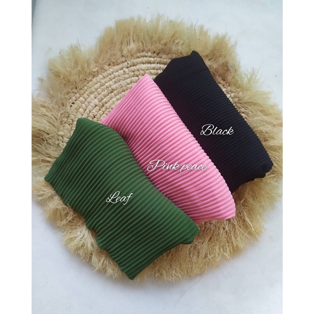 PASHMINA PLISKET CERUTY BABYDOLL FULL PLISKET TANPA GARIS TENGAH