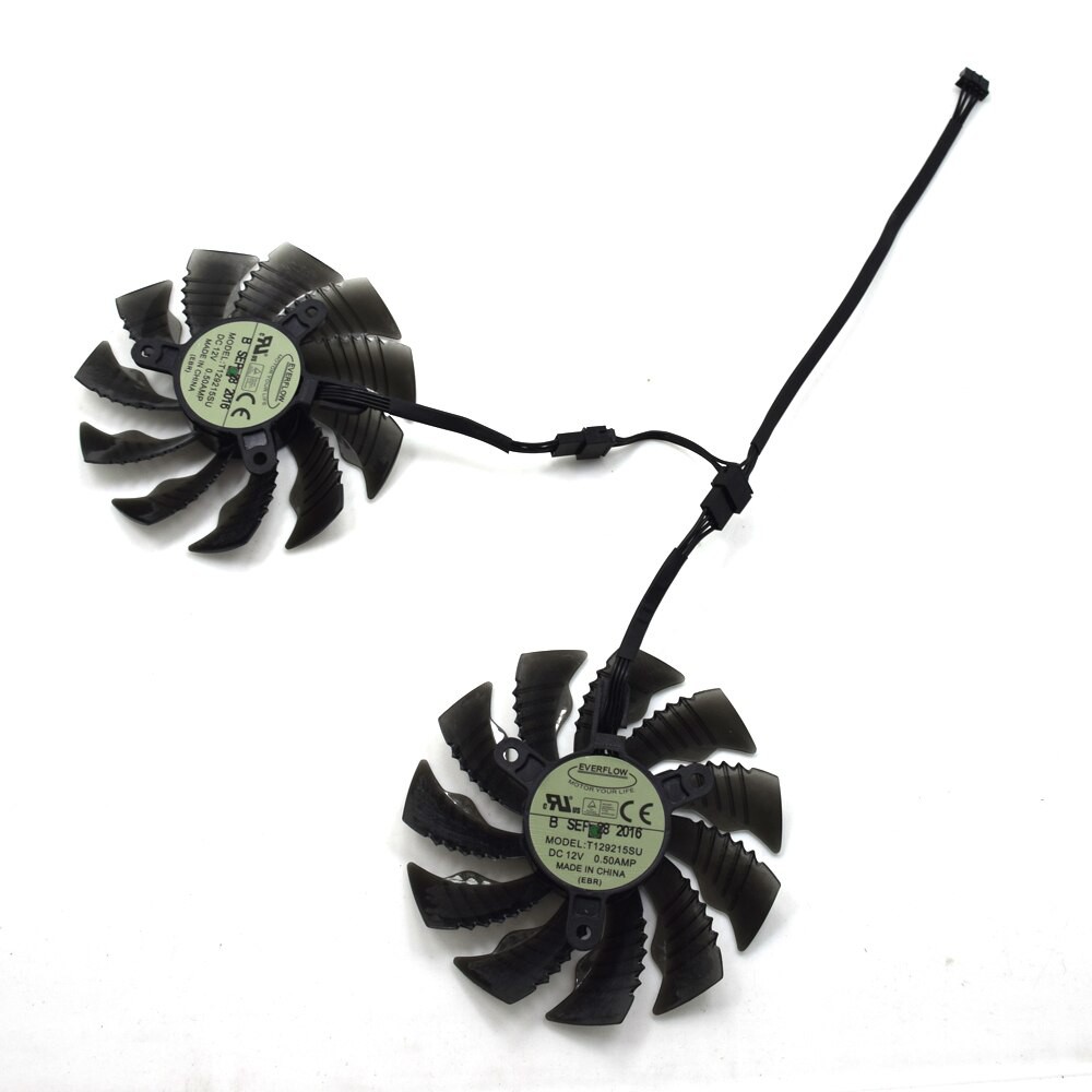 import 88mm t129215su 4pin 42mm cooler fan for nvidia geforce gtx 950 960 rx480 r9 390x r9 380x