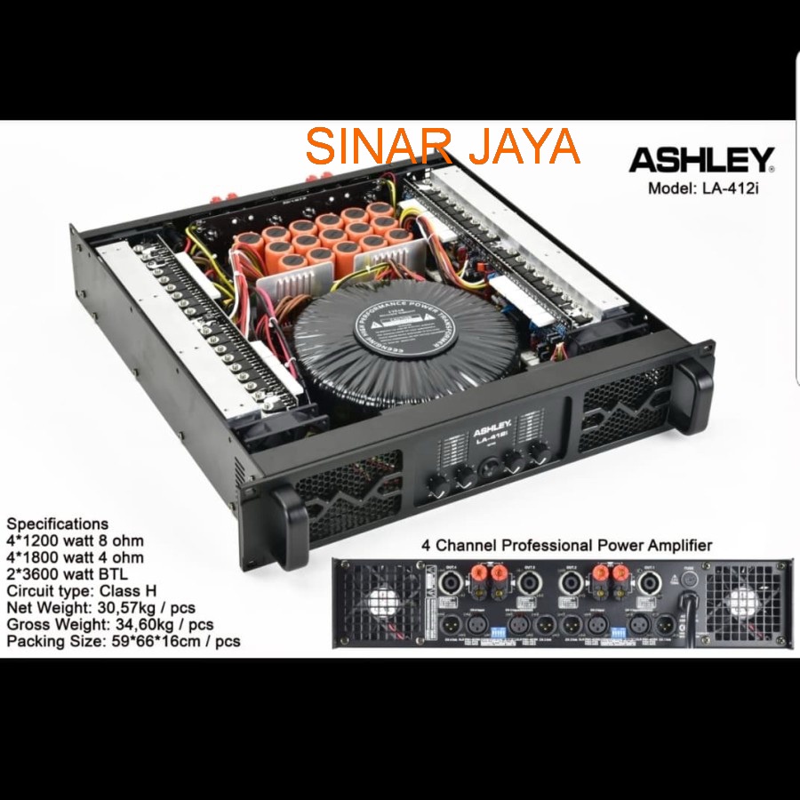 POWER AMPLI ASHLEY LA 412i/LA412i 4CH  LA 412i