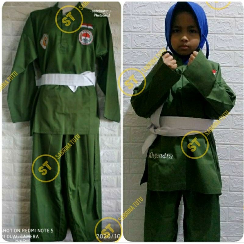 Po Baju Asad Anak + Nama  Konveksi Jokam Seragam Beladiri Pencak Persinas Asad Original