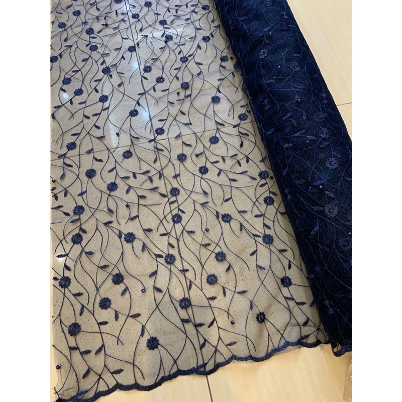 Tulle Motif Bordir J-035