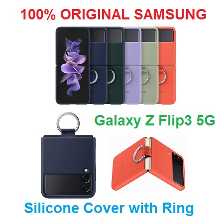 SAMSUNG Silicone Cover With Ring Galaxy Z Flip3 5G Original