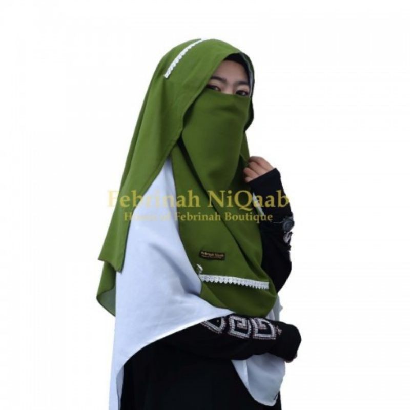 Niqab veil butterfly renda sifon