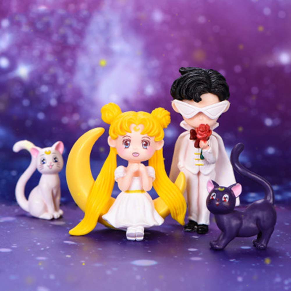 Mainan Boneka Pajangan Action Figure Model Anime Sailor Moon Diy Untuk Dekorasi Interior Mobil