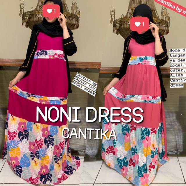 Daster Arab NONI CANTIKA Long Dress Homey Rayon super