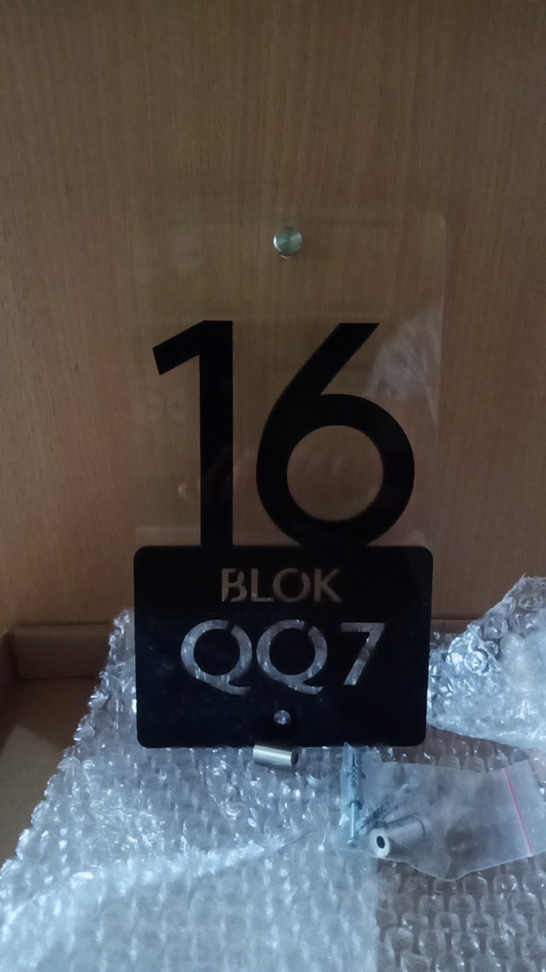 Nomor Rumah Minimalis Akrilik Nomer Acrylic - Hn10