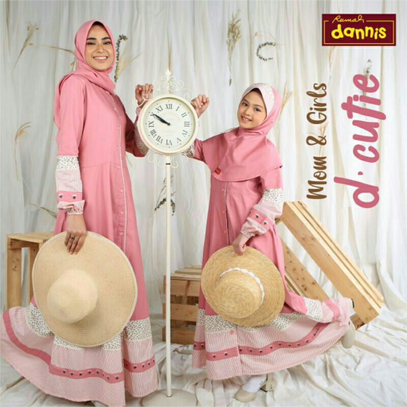 Sarimbit Dannis 2021 D Cutie ( abaya, gamis anak )