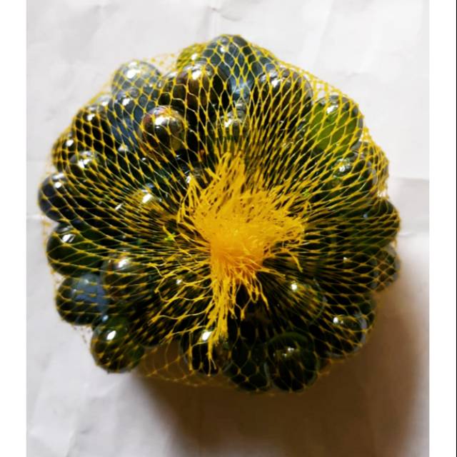 Kelereng kristal metalik isi 50 butir gundu neker nekeran marble marbles mainan anak balikpapan