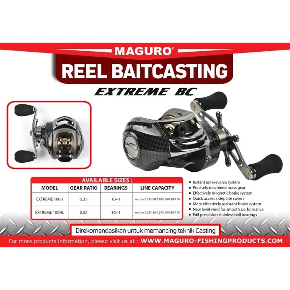 Reel Maguro Extreme BC 100HL BEST SELLER