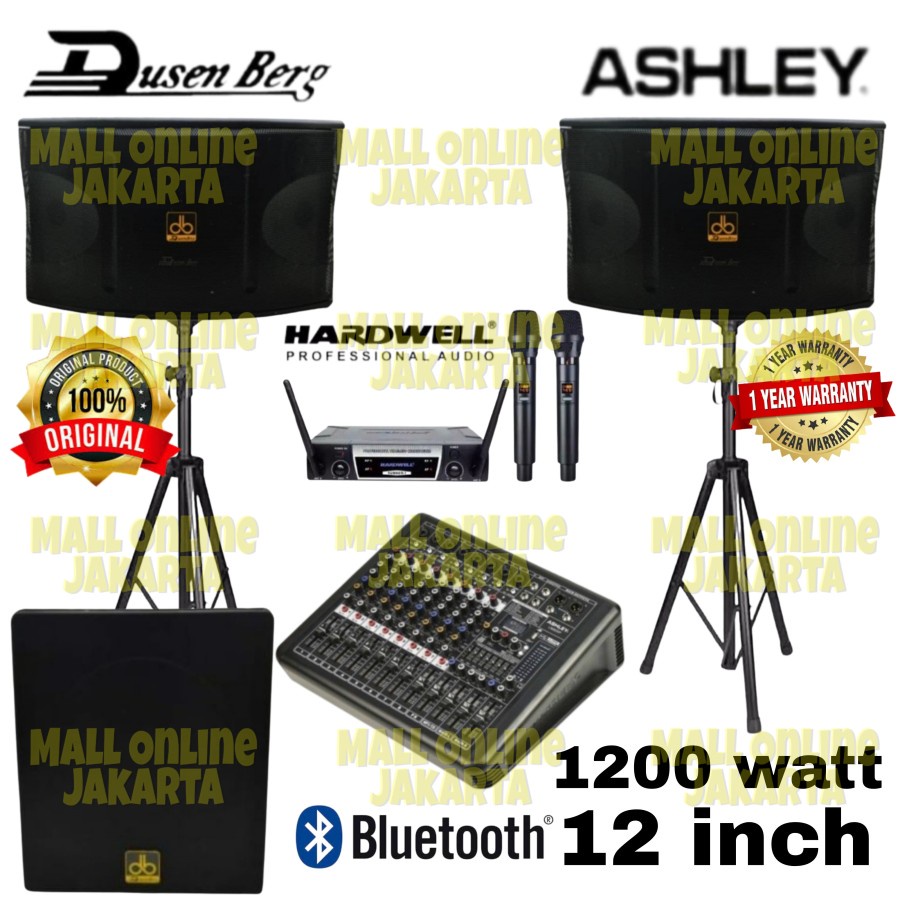 Paket Sound system dusenberg 12 inch power mixer ashley lm800p sub 12