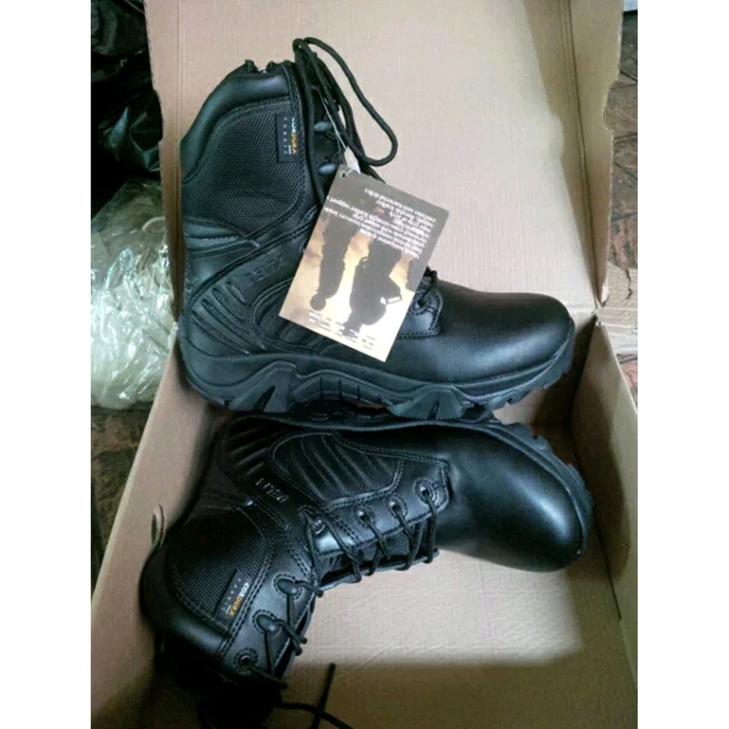 sepatu pdl boots army delta cordura black 8inch