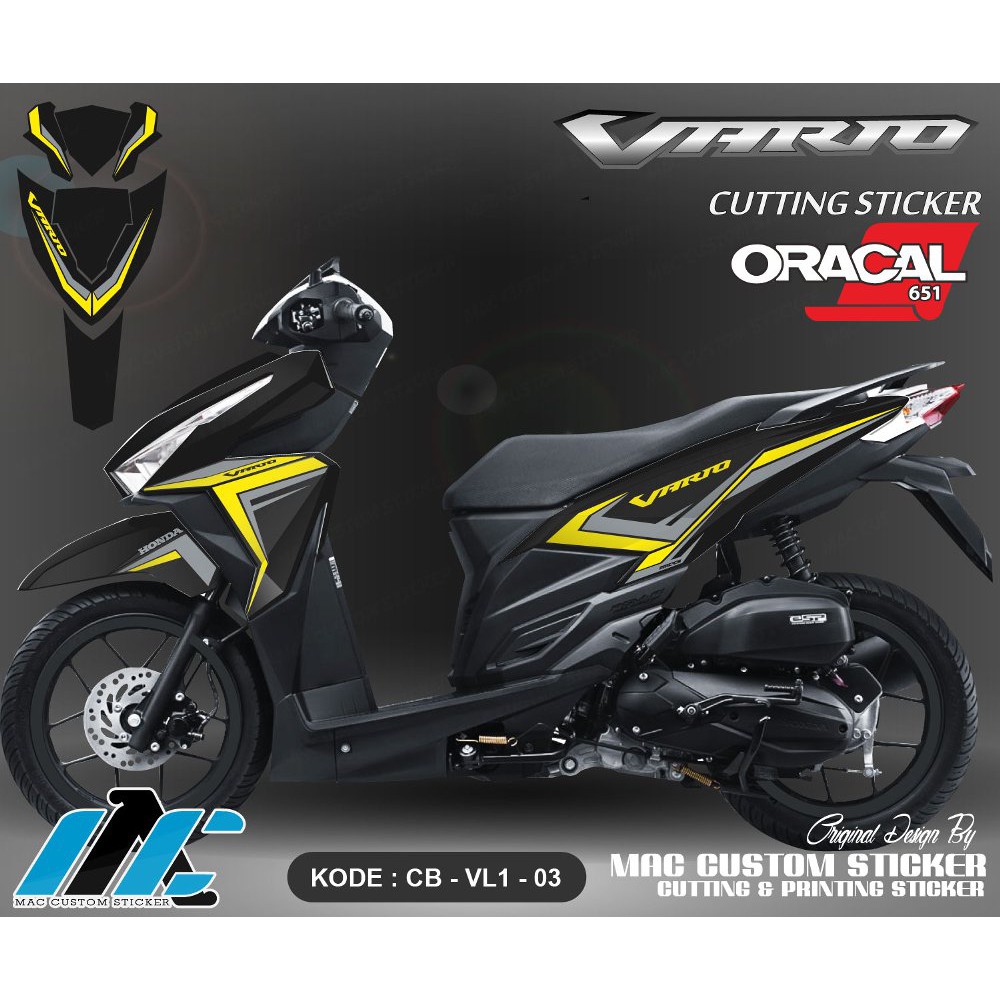 Cutting Sticker Stiker Vario 125 150 Type 3 Bukan Decal