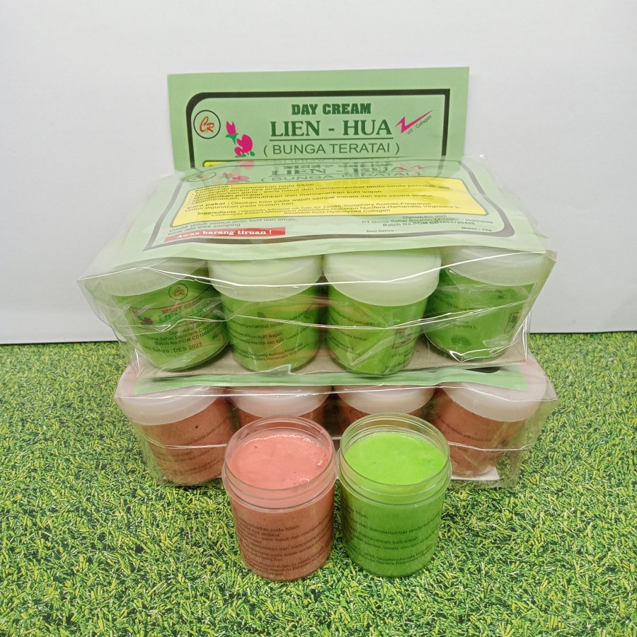 CREAM LIEN HUA (CREAM BUNGA TERATAI) SEPASANG SIANG DAN MALAM
