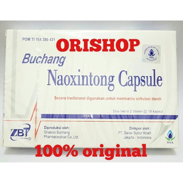 BUCHANG NAOXINTONG CAPSULE (Obat Gejala Stroke)