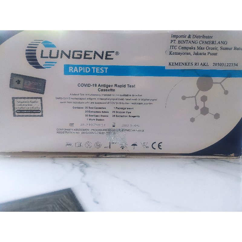 Rapid Test Swab Antigen / Alat Test Swab Mandiri / Alat Test Mandiri / Alat Test Covid Free Plastik 