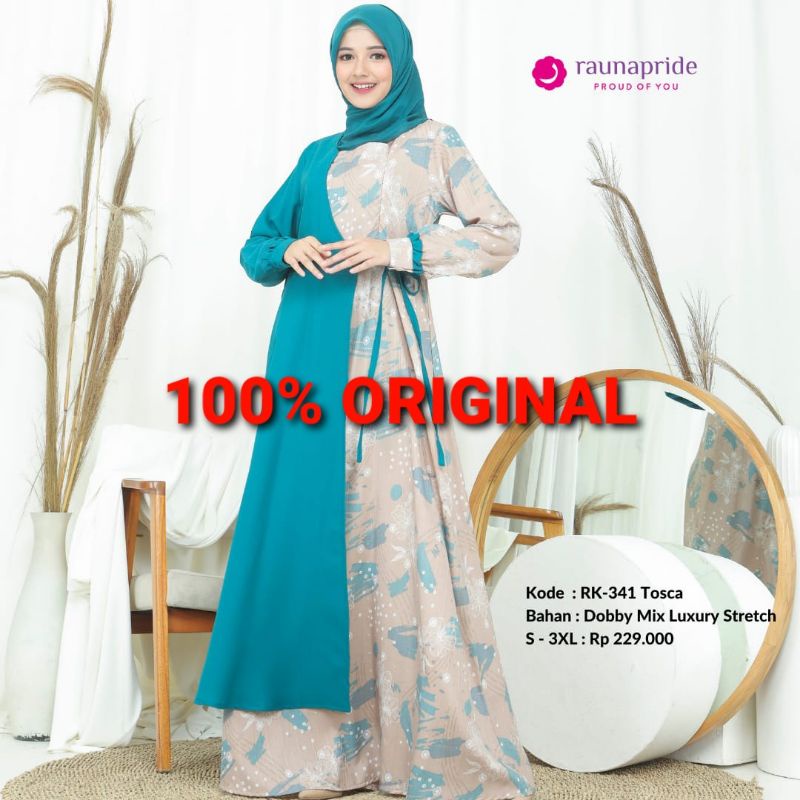 RAUNA GAMIS RK340 RK341 RK342 | GAMIS RAUNA CANTIK | RAUNA GAMIS PESTA | RAUNA GAMIS KATUN DOBBY